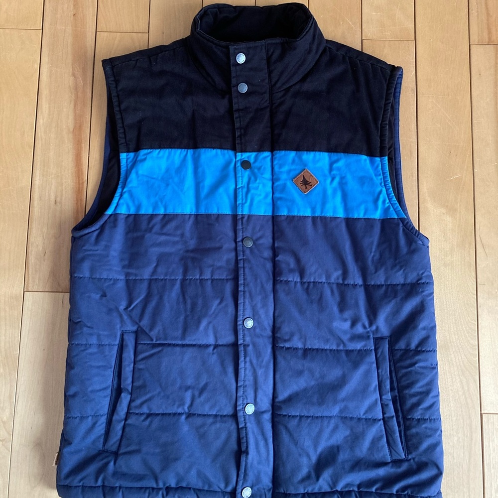 Hippy Tree Vest blue and black size medium